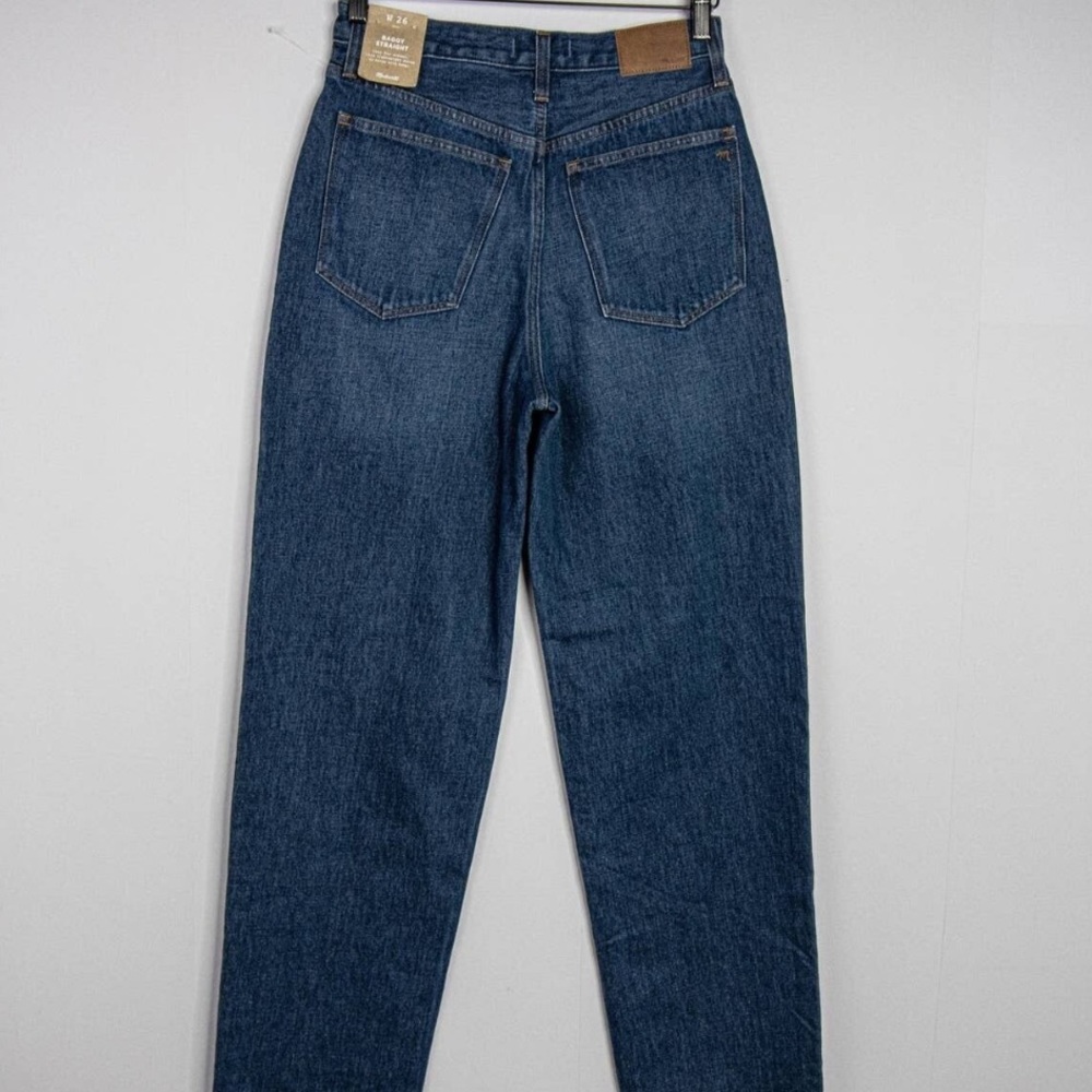 💥NWOT💥Madewell Baggy Straight Jeans in Dark Worn Indigo - Picture 8 of 8
